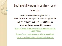 Best bridal Makeup in Udaipur- Look beautiful