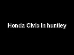 Honda Civic in huntley