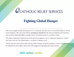 Fighting Global Hunger