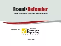 Identity Fraud Research, Remediation  and  Recovery Services