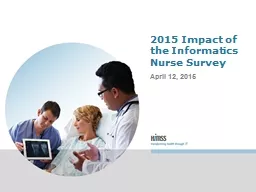 2015 Impact of the Informatics Nurse Survey April 12, 2015 About
