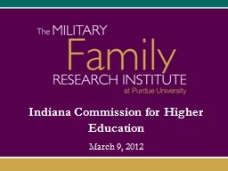 Indiana Commission for Higher Education March  9 , 2012 Outline