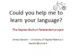 C ould   you  help me to  learn   your   language ? Amelia