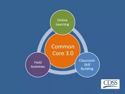 Common Core 3.0 Online Learning Classroom Skill Building Field Activities