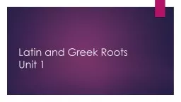Latin and Greek Roots Unit 1  VINC / VICT Latin  Vincere ,