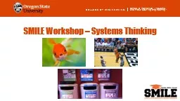 SMILE Workshop – Systems Thinking Introductions Malaia  Jacobsen