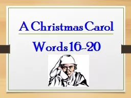 A Christmas Carol Words 16-20 The  vacant  lot was a perfect place for a game of pick-up