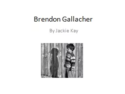 Brendon  Gallacher By Jackie Kay Rhyme Repetition Simple grammar