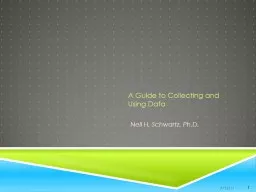 A Guide to Collecting and Using Data Neil H. Schwartz, Ph.D.