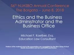 56 th  NJASBO Annual Conference The Borgata – June 8, 2018