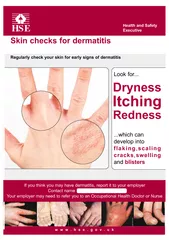 Skin checks for dermatitis Regularly check your skin f