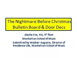 The Nightmare Before Christmas Bulletin Board & Door  Decs