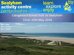 Llangattock  School Visit  to Sealyham  22nd -25th  May  2018