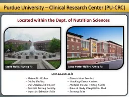 Purdue University – Clinical Research Center (PU-CRC) Over 12,000