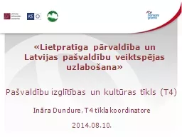 «Lietpratīga pārvaldība un Latvijas pašvaldību veiktspējas uzlabošana»
