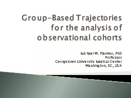 Group-Based Trajectories for the analysis of observational cohorts