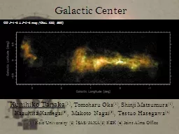 CO  J =1-0 +  J =3-2 map  (Oka+ 1999, 2007) Galactic Center