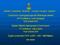 Arctic Regional Hydrographic Commission 6 th  Conference – Iqaluit, Nunavut (Canada)
