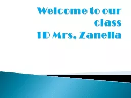 Welcome to our class 1D  Mrs ,  Zanella   This is the theme of our year.