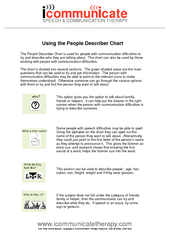 Using the People Describer Chart The People Describer