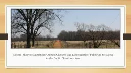 Eastern  Shawnee Migration: Cultural Changes and Disconnection Following the Move to the