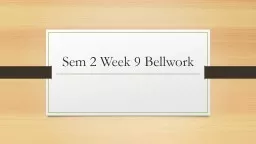 Sem  2 Week 9  Bellwork Monday Freshmen Copy down the following terms and definitions: