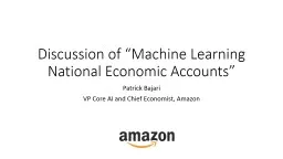 Discussion of “Machine Learning National Economic Accounts”