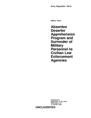 Army Regulation  Military Police Absentee Deserter App