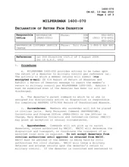 CH   Dec  Page of  MILPERSMAN   ECLARATION OF ETURN