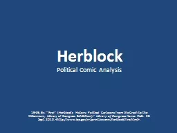 Herblock Political Comic Analysis 1949, By. 