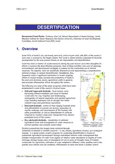 CSD Desertification CSD National Report Israel  DESERT