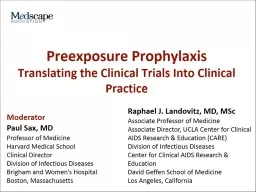 Preexposure Prophylaxis