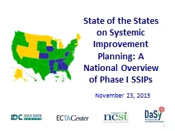 State of the States on Systemic Improvement Planning: A National Overview of Phase I SSIPs