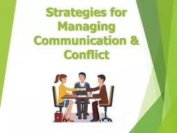 Strategies for Managing Communication & Conflict