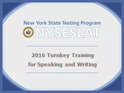 NYSESLAT Turnkey Training