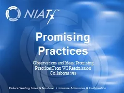 Overview Promising Practices