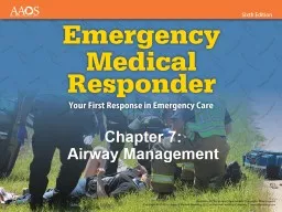 Chapter 7: Airway Management