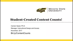 Student-Created Content Counts!