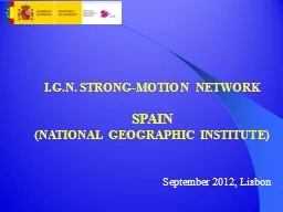 I.G.N. STRONG-MOTION NETWORK