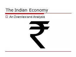 The Indian Economy An Overview and Analysis