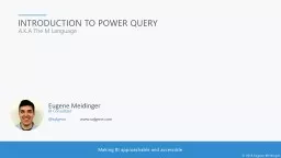 Introduction to power query
