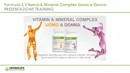 Formula 2 Vitamin & Mineral Complex Uomo e Donna