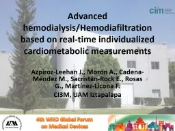 Advanced hemodialysis/