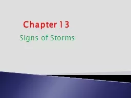 Chapter 13    Signs of Storms