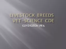 Livestock Breeds	 Vet-Science