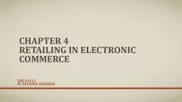 Chapter   4  Retailing