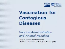 Vaccination for Contagious Diseases
