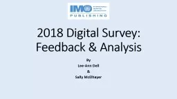 2018 Digital Survey: Feedback & Analysis
