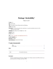 Package desirability March   Version