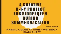 A creative  D- i -y project
